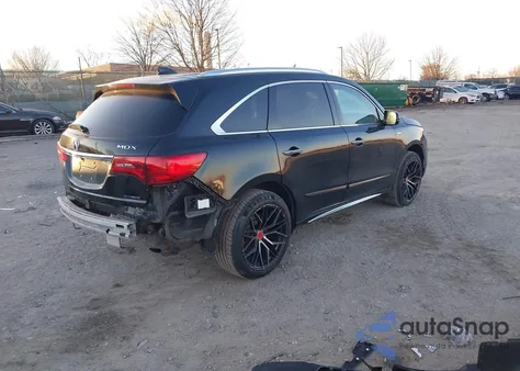 2017 Acura Mdx Sport Hybrid Advance Package z USA, uszkodzony, nr VIN 5FRYD7H75HB000878